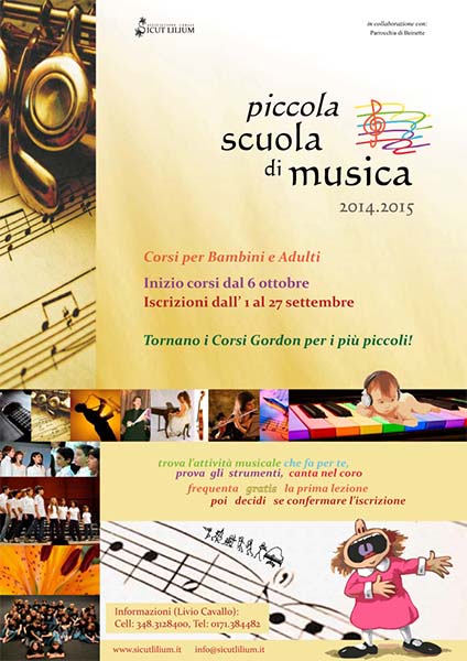 Piccola Scuola di Musica 2014.2015 - Locandina